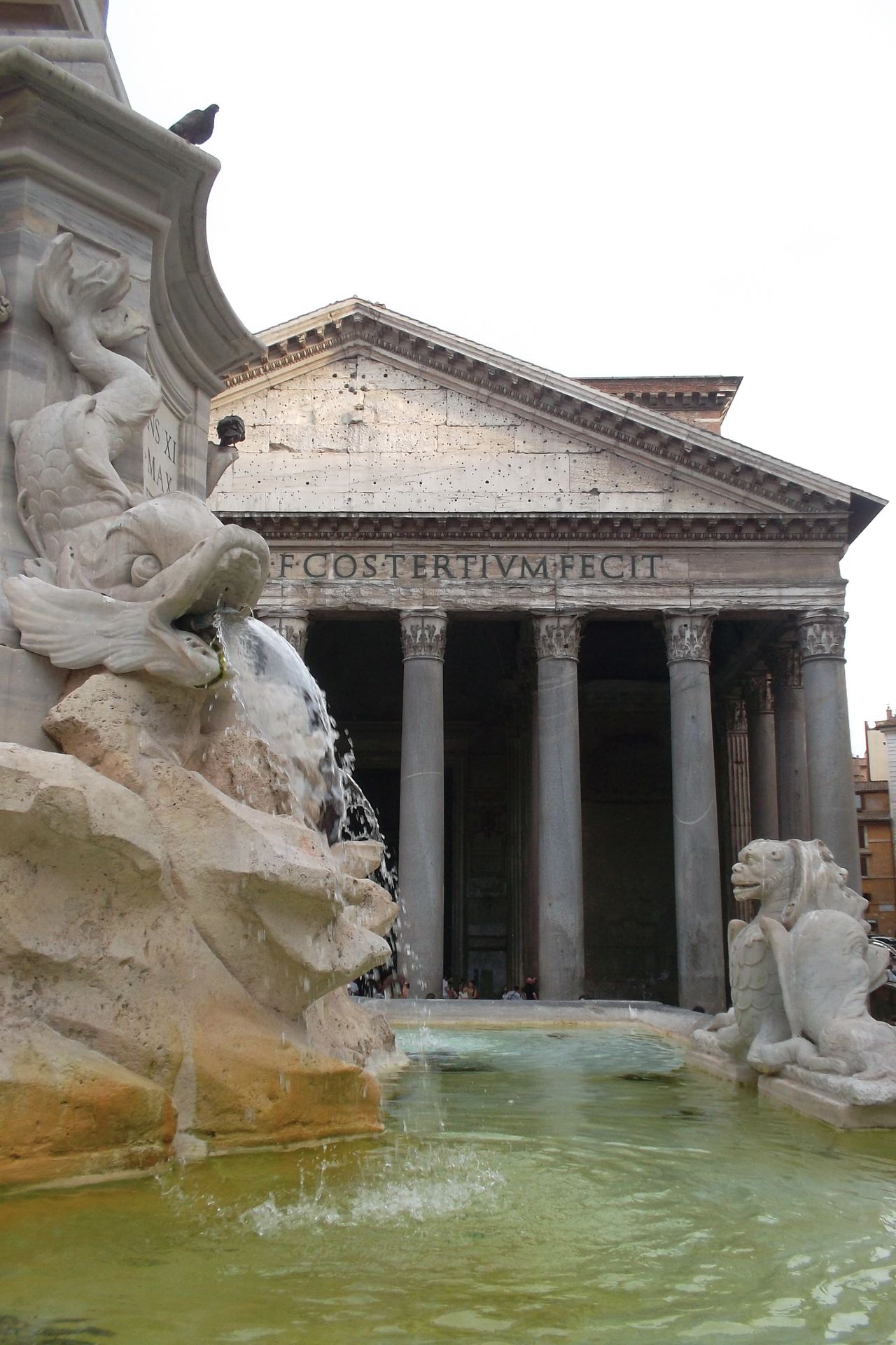 Exterior del Panteón desde Piazza della Rotonda